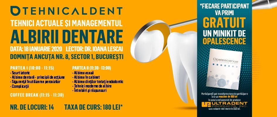 Tehnici actuale si managementul albirii dentare